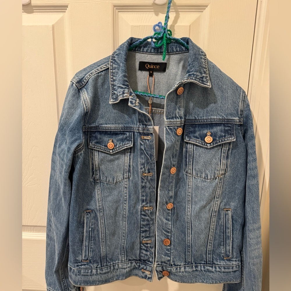 Small Quince Organic Cotton Denim Jacket - New with Tags